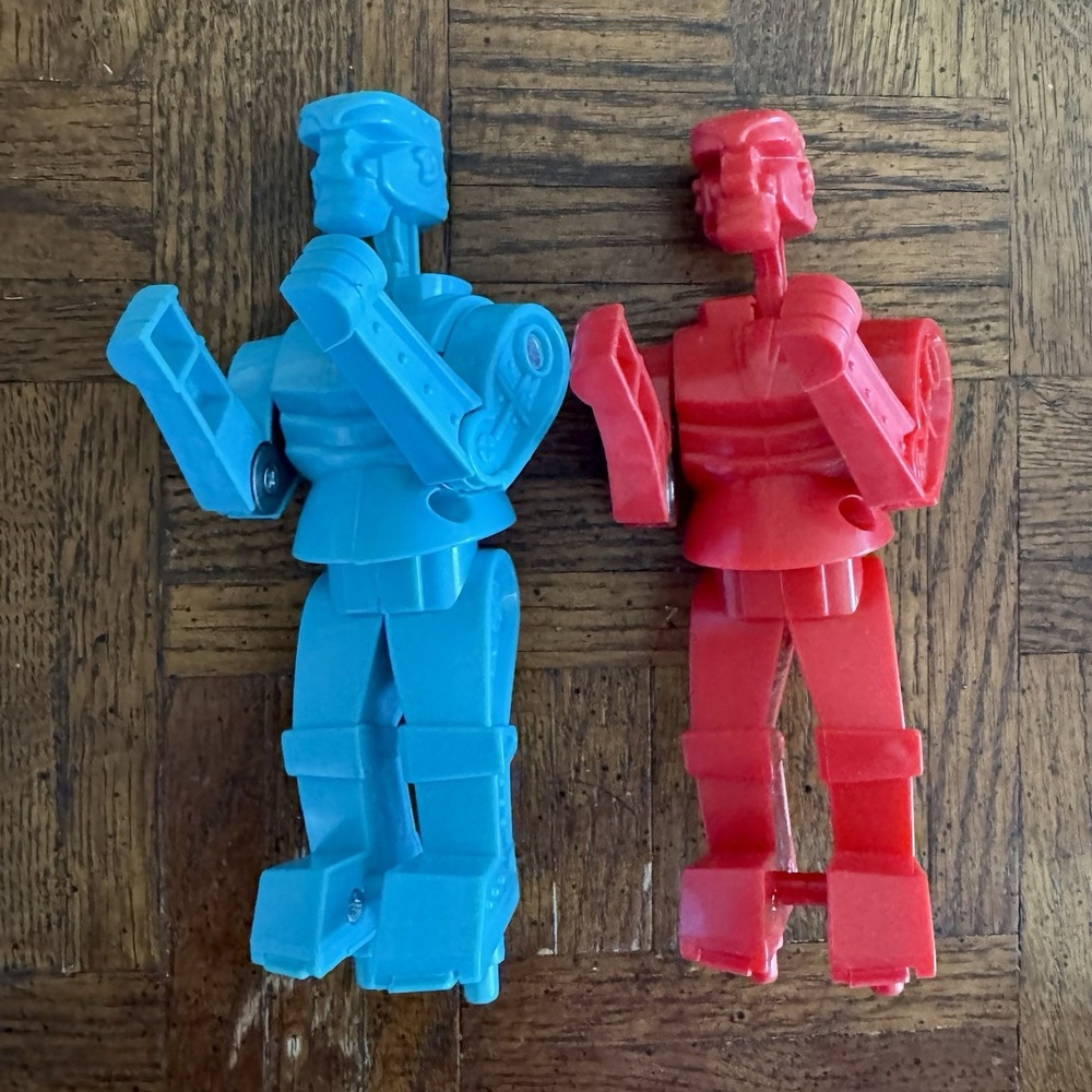 Mattel Rock 'Em Sock‎ 'Em Robots Red Rocker Blue Bomber Figure Lot Replacement